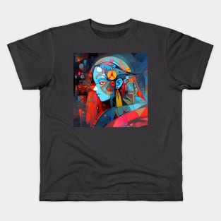 Girl Ponders Upon Artsy Ideas Kids T-Shirt